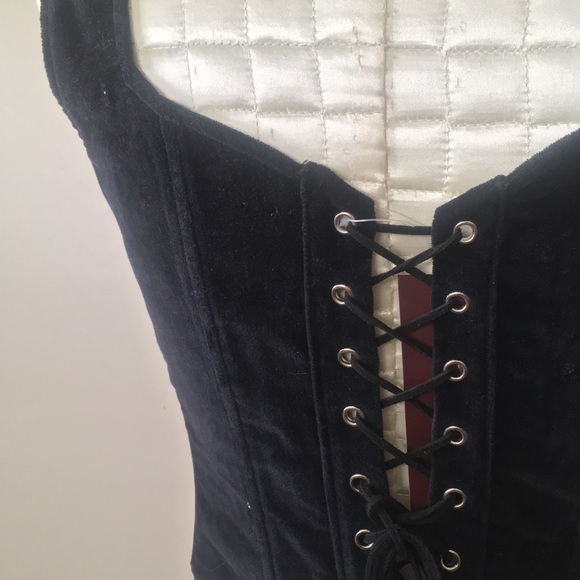 🇯🇵 Velvet underbust corset S - M - Picture 5 of 7